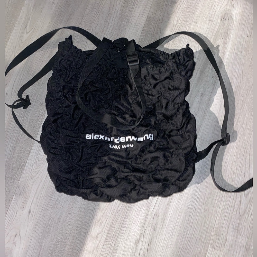 [AUTHENTIC] Alexander Wang Rebound Ruched Black Backpack